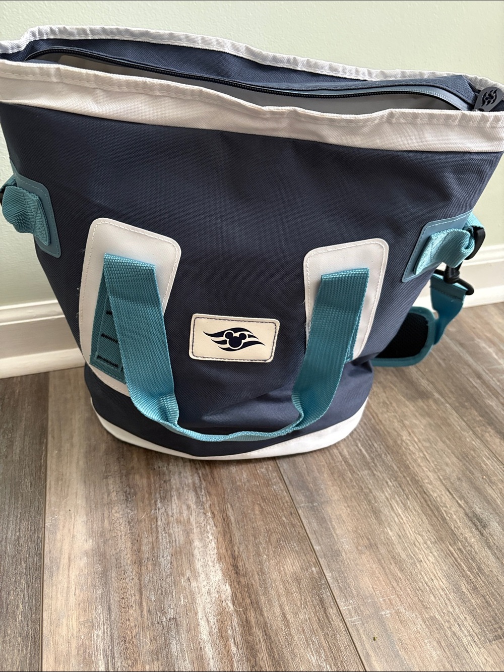 2026 Disney Cruise Line Insulated Cooler Tote Bag Navy Blue White Travel